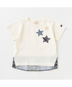 星パッチワークTシャツ