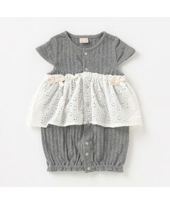 petit main / プティマイン ロンパース | 【オーガニック】フリル2WAYオール