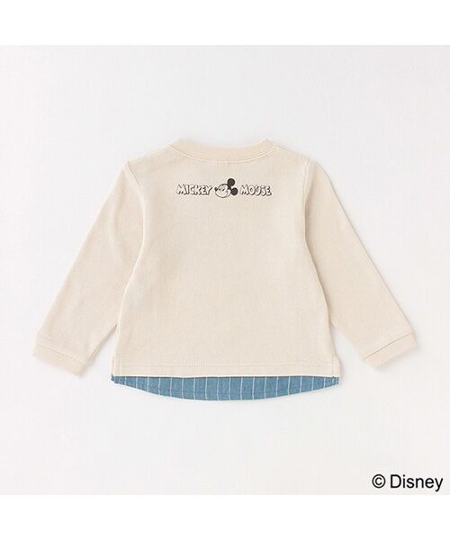 petit main / プティマイン カットソー | 【Disney】ミッキー刺しゅう長袖Tシャツ | 詳細1