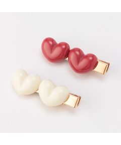 petit main / プティマイン ヘアピン | ハートヘアクリップ2P