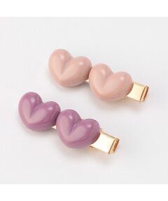 petit main / プティマイン ヘアピン | ハートヘアクリップ2P