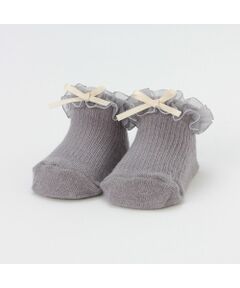 petit main / プティマイン ベビー・キッズグッズ | オーガンジーフリルカップソックス