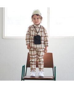 petit main / プティマイン ベビー・キッズウエア | チェックテーパードパンツ