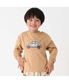 車アップリ長袖Tシャツ