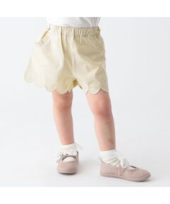 petit main / プティマイン ベビー・キッズウエア | 【リンク】スカラップショートパンツ
