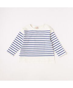 petit main / プティマイン カットソー | 【リンク】パネルボーダーT