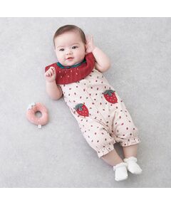 petit main / プティマイン ロンパース | 【弱酸性】いちご2WAYオール