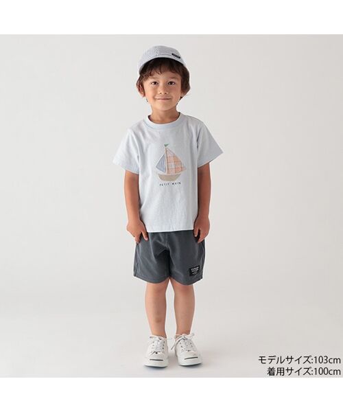 petit main / プティマイン カットソー | ヨットパッチワークＴシャツ | 詳細18