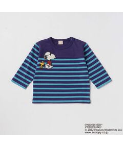 【PEANUTS】ボーダー長袖Tシャツ