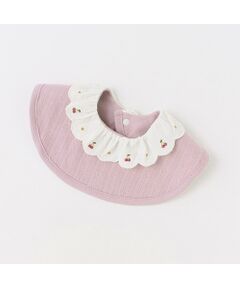 petit main / プティマイン スタイ・ビブ | チェリー刺しゅうスタイ