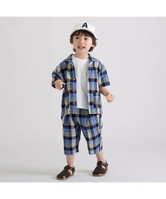 petit main / プティマイン その他パンツ | 7分丈タックパンツ