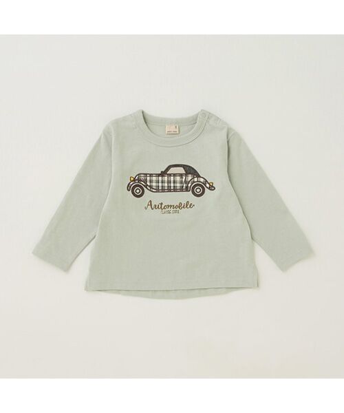 petit main / プティマイン Tシャツ | 車アップリケ長袖T | 詳細11