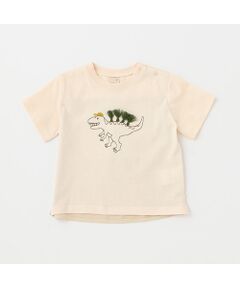 petit main / プティマイン Tシャツ | ステッチグラフィック半袖Tシャツ