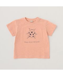 【接触冷感】ステッチ昆虫刺しゅう半袖Tシャツ