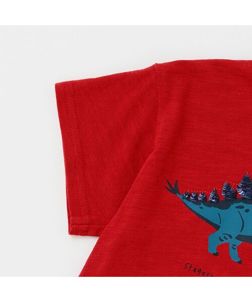 petit main / プティマイン Tシャツ | 恐竜スパンコール半袖Tシャツ | 詳細3