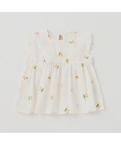 petit main / プティマイン シャツ・ブラウス | 【抗菌防臭】チェリー刺繍ブラウス