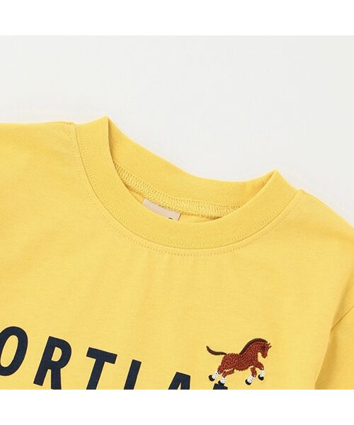 petit main / プティマイン Tシャツ | 【接触冷感】ロゴ動物刺しゅうTシャツ | 詳細2