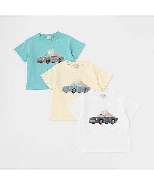 petit main / プティマイン Tシャツ | 【接触冷感】車アイスアップリケTシャツ | 詳細8