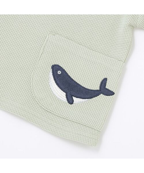 petit main / プティマイン Tシャツ | クジラアップリポケットTシャツ | 詳細7