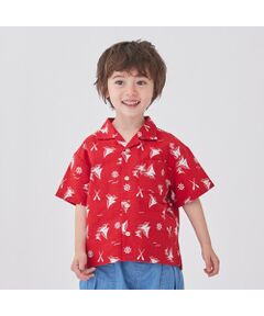 petit main / プティマイン シャツ・ブラウス | マリン・バンダナ柄開衿シャツ