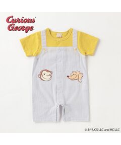 petit main / プティマイン ロンパース | 【おさるのジョージ】サロペ風カバーオール