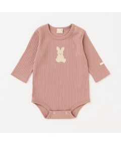 petit main / プティマイン ロンパース | 【弱酸性】アニマル刺しゅうロンパース