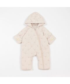 petit main / プティマイン ベビー・キッズウエア | ハート刺しゅうキルトジャンプスーツ