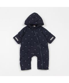 petit main / プティマイン ベビー・キッズウエア | ハート刺しゅうキルトジャンプスーツ