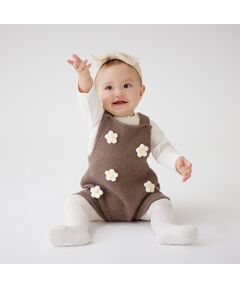 petit main / プティマイン ベビー・キッズウエア | 【リンク】お花モチーフつきサロペット