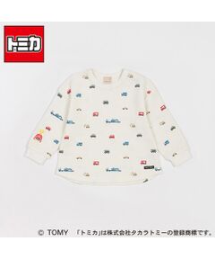 【TOMICA】ワッフル総柄長袖Tシャツ