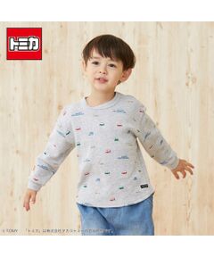 【TOMICA】ワッフル総柄長袖Tシャツ