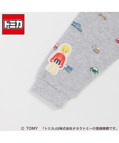 petit main / プティマイン カットソー | 【TOMICA】ワッフル総柄長袖Tシャツ | 詳細4