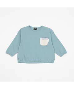 【オーガニック】柄ポケットTシャツ