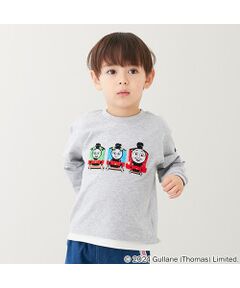 【きかんしゃトーマス】サガラアップリケ長袖Tシャツ