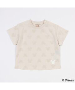 【Disney】パイルジャガード柄Tシャツ