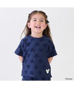 【Disney】パイルジャガード柄Tシャツ