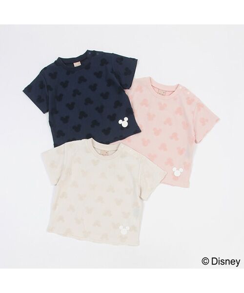 petit main / プティマイン Tシャツ | 【Disney】パイルジャガード柄Tシャツ | 詳細14