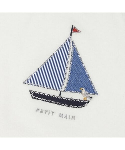 petit main / プティマイン カットソー | 【接触冷感】サーフパッチワークTシャツ | 詳細4