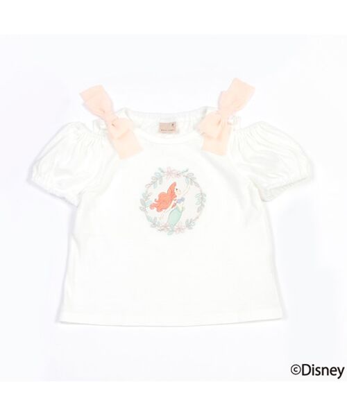 petit main / プティマイン カットソー | 【Disney】2way肩リボンTシャツ | 詳細3