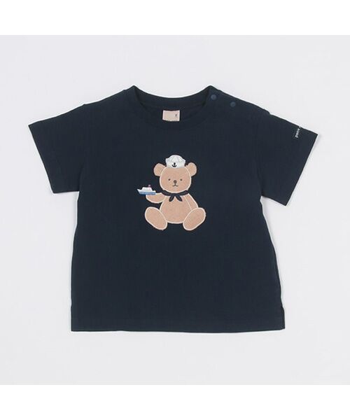 petit main / プティマイン Tシャツ | 【接触冷感】マリンクマアップリT | 詳細2