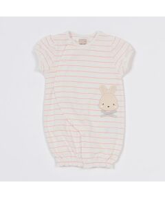 petit main / プティマイン ロンパース | 【弱酸性】ウサギアップリケ2WAYオール