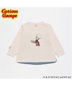 【おさるのジョージ】グラフィック長袖Tシャツ