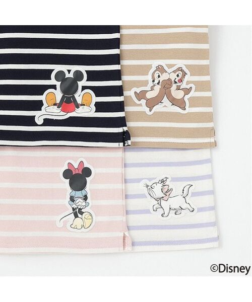 petit main / プティマイン Tシャツ | 【Disney】アップリケボーダー長袖T | 詳細16