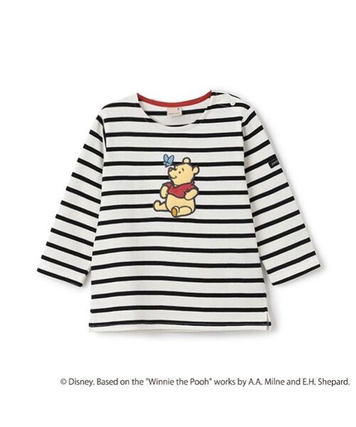 petit main / プティマイン Tシャツ | 【Disney】ｐｏｏｈボーダー長袖Ｔ | 詳細6