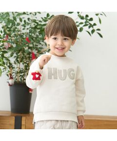 petit main / プティマイン スウェット | ロゴアップリケトレーナー