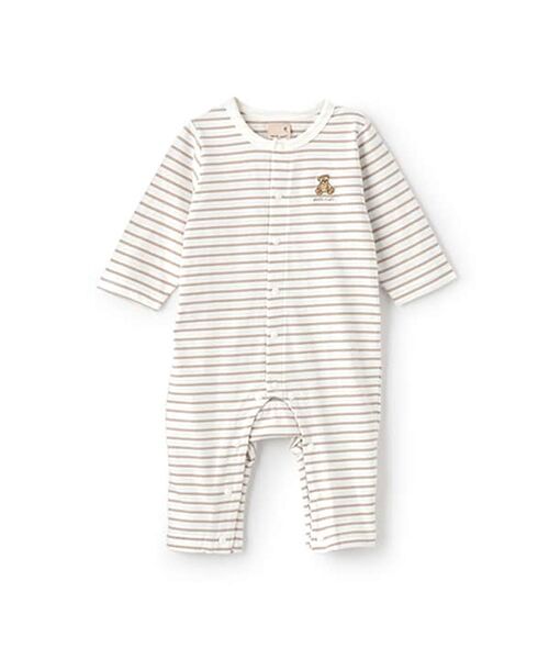 petit main/プティマイン 【GOODPRICE】長袖カバーオール ベ-ジュ 80 petit main/プティマイン 【GOODPRICE】長袖カバーオール ベ-ジュ 80