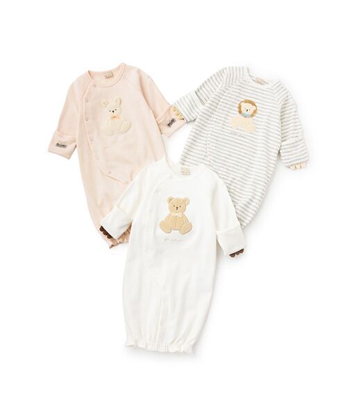 petit main / プティマイン ベビー・キッズウエア | 【オーガニック】アニマル2WAYオール | 詳細14