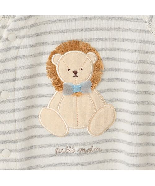 petit main / プティマイン ベビー・キッズウエア | 【オーガニック】アニマル2WAYオール | 詳細5