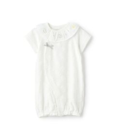 petit main / プティマイン ロンパース | 【弱酸性】襟刺繍2WAYオール