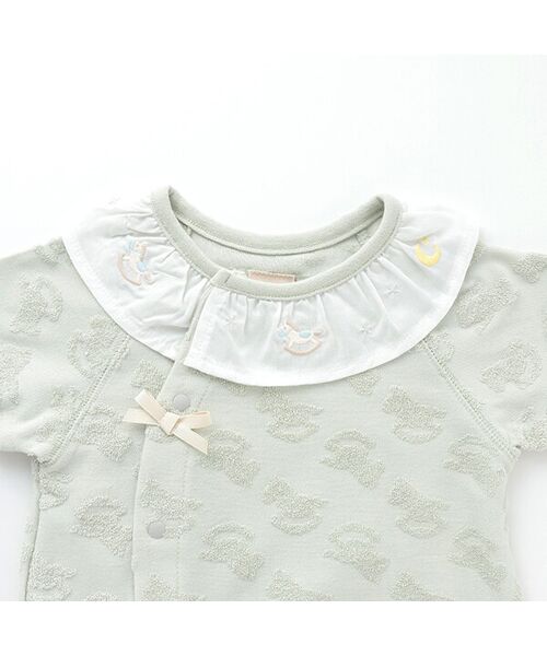 petit main / プティマイン ロンパース | 【弱酸性】襟刺繍2WAYオール | 詳細3